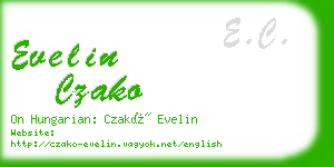 evelin czako business card